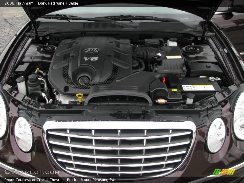 Dark Red Wine / Beige 2008 Kia Amanti