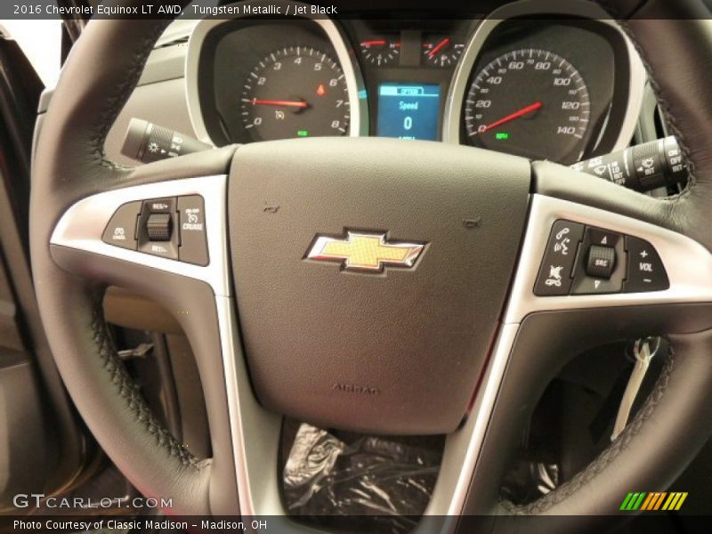 Tungsten Metallic / Jet Black 2016 Chevrolet Equinox LT AWD