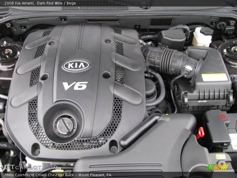 Dark Red Wine / Beige 2008 Kia Amanti