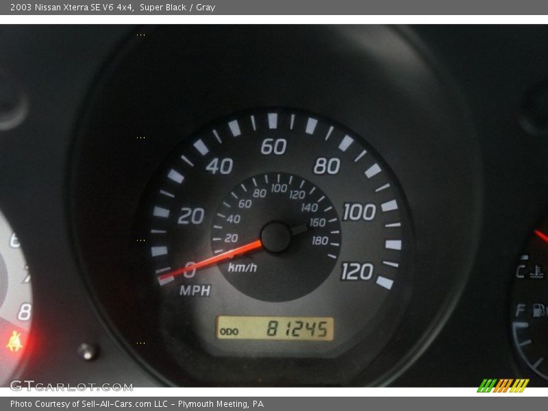 Super Black / Gray 2003 Nissan Xterra SE V6 4x4