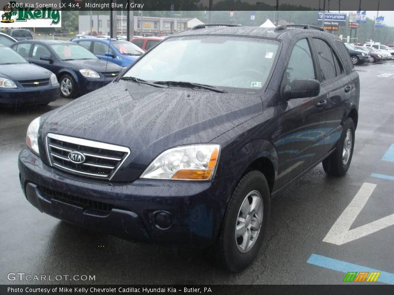 Midnight Blue / Gray 2008 Kia Sorento LX 4x4