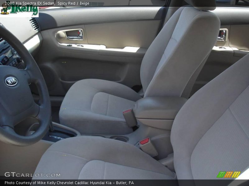 Spicy Red / Beige 2008 Kia Spectra EX Sedan