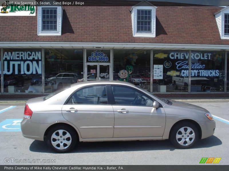 Sand Beige / Beige 2008 Kia Spectra EX Sedan