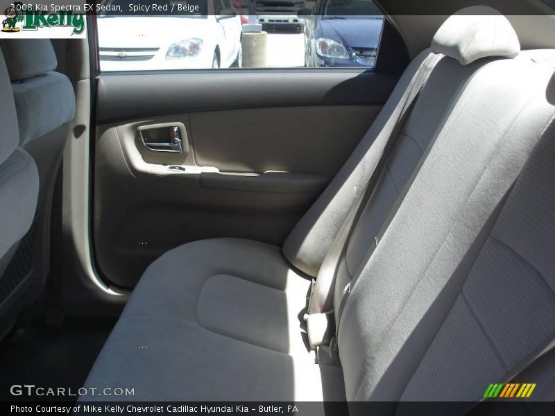 Spicy Red / Beige 2008 Kia Spectra EX Sedan