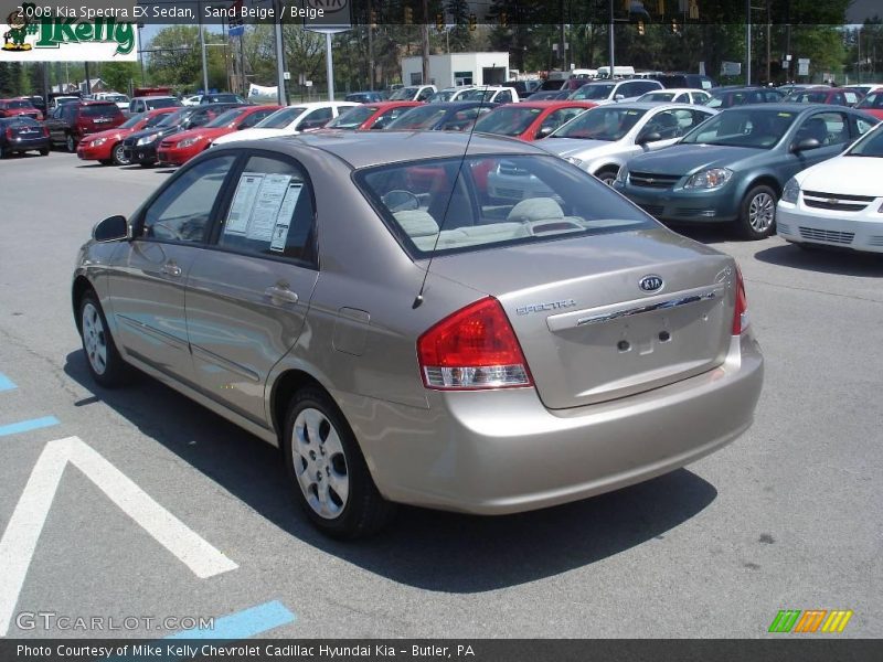 Sand Beige / Beige 2008 Kia Spectra EX Sedan