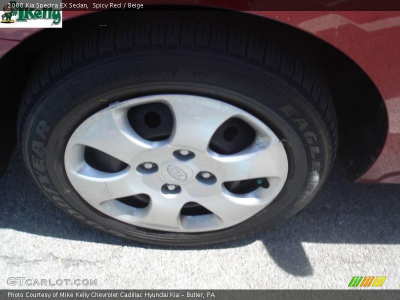 Spicy Red / Beige 2008 Kia Spectra EX Sedan