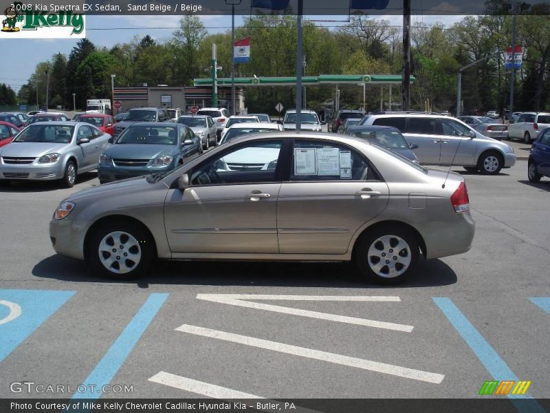 Sand Beige / Beige 2008 Kia Spectra EX Sedan