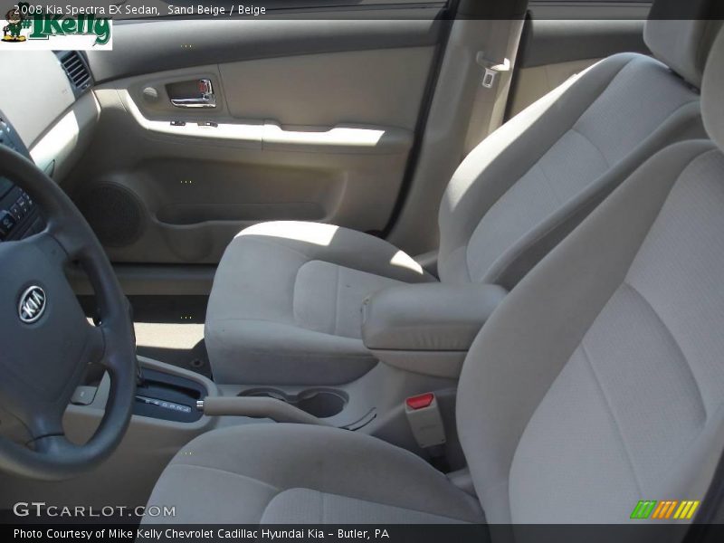 Sand Beige / Beige 2008 Kia Spectra EX Sedan