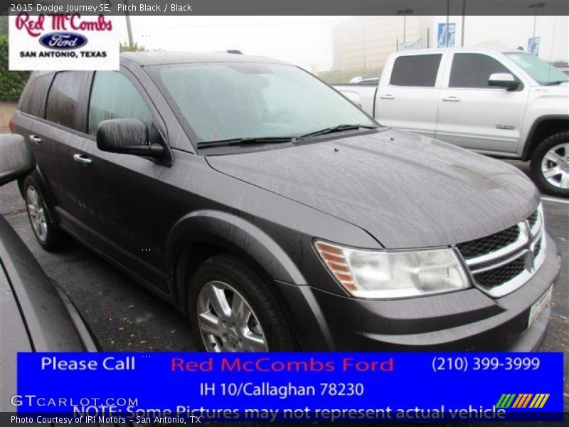 Pitch Black / Black 2015 Dodge Journey SE