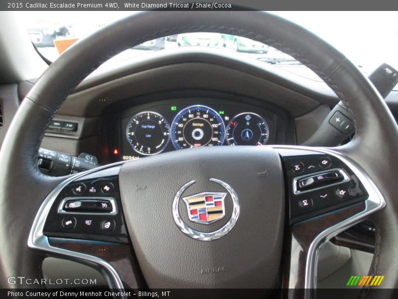 White Diamond Tricoat / Shale/Cocoa 2015 Cadillac Escalade Premium 4WD