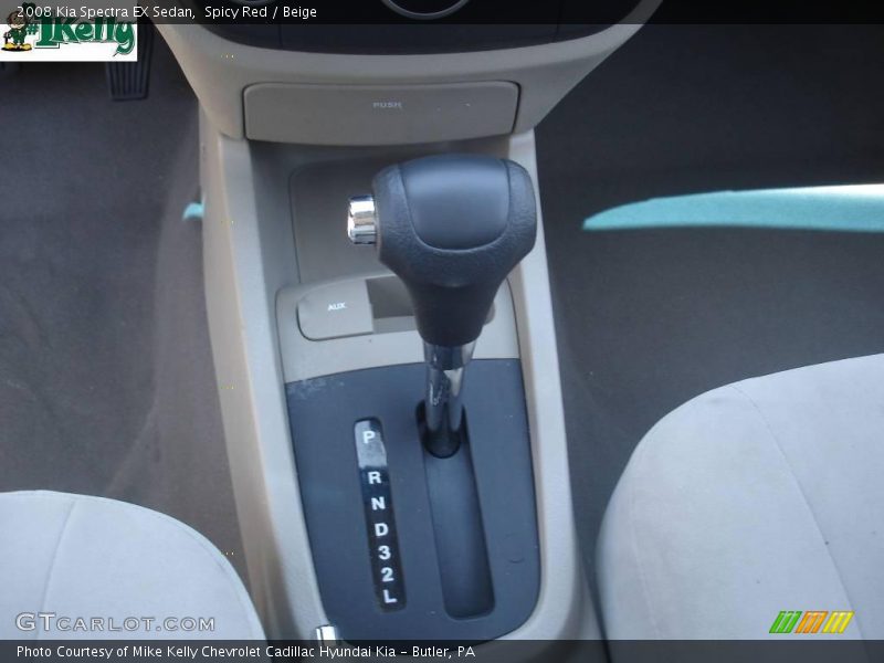 Spicy Red / Beige 2008 Kia Spectra EX Sedan