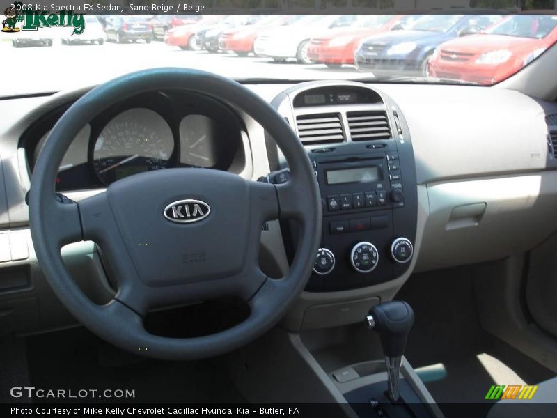 Sand Beige / Beige 2008 Kia Spectra EX Sedan