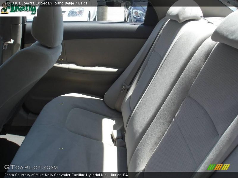 Sand Beige / Beige 2008 Kia Spectra EX Sedan