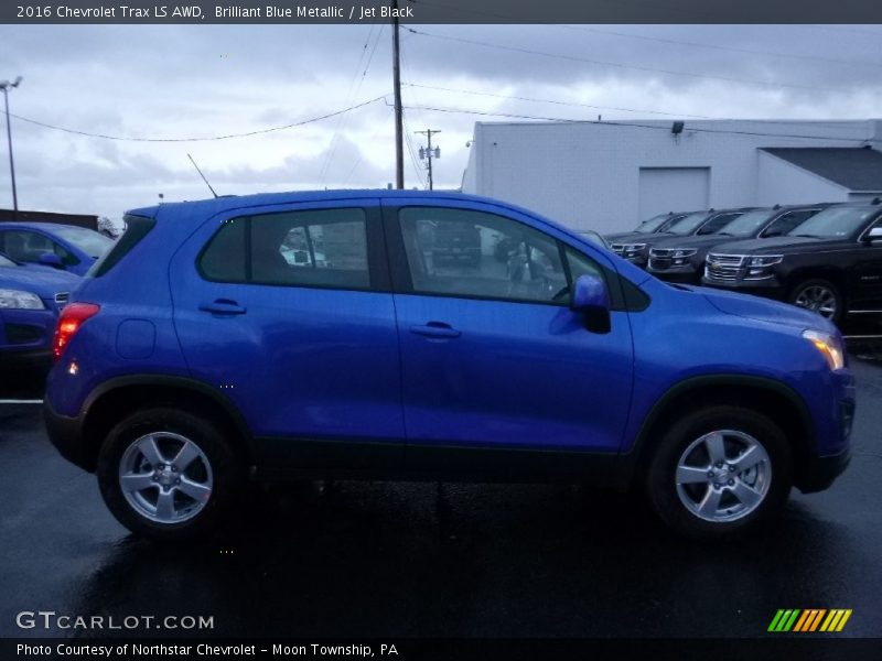 Brilliant Blue Metallic / Jet Black 2016 Chevrolet Trax LS AWD