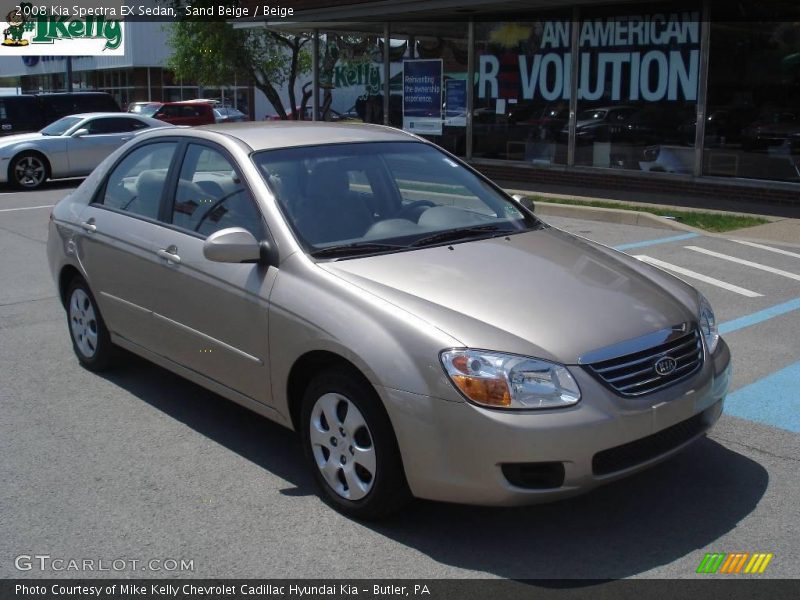 Sand Beige / Beige 2008 Kia Spectra EX Sedan