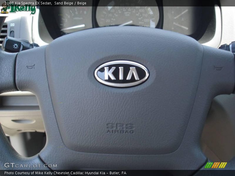 Sand Beige / Beige 2008 Kia Spectra EX Sedan