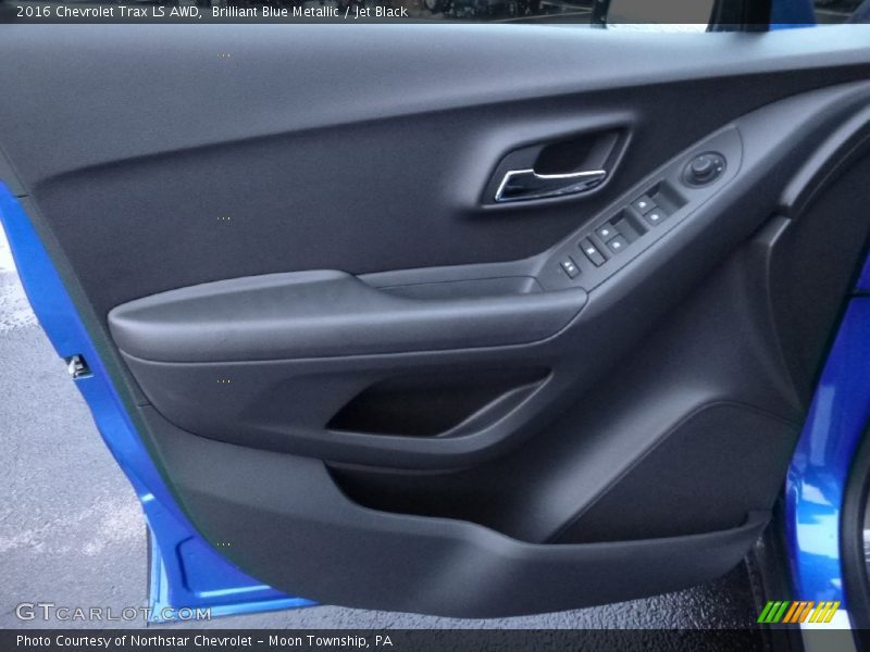 Brilliant Blue Metallic / Jet Black 2016 Chevrolet Trax LS AWD