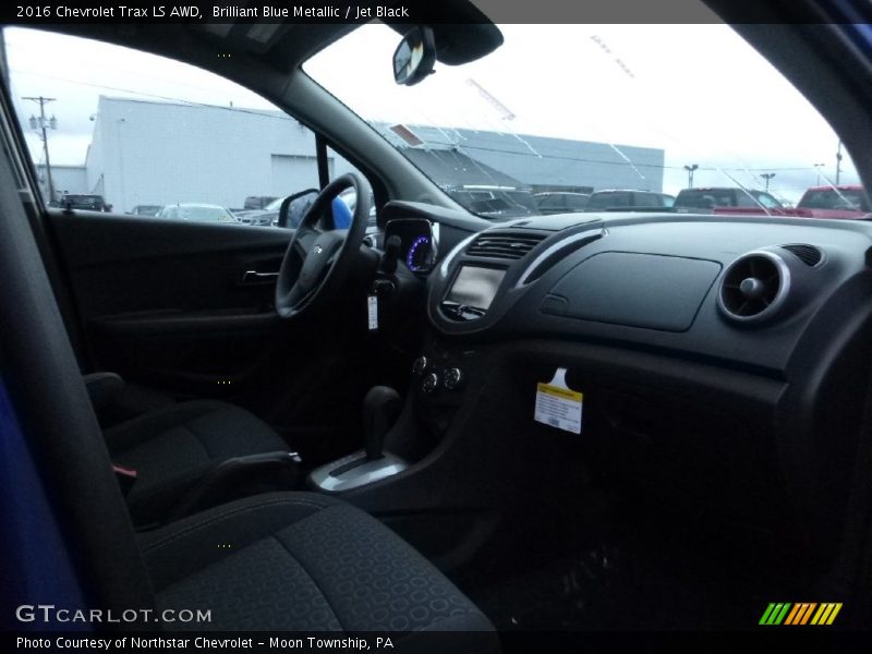 Brilliant Blue Metallic / Jet Black 2016 Chevrolet Trax LS AWD