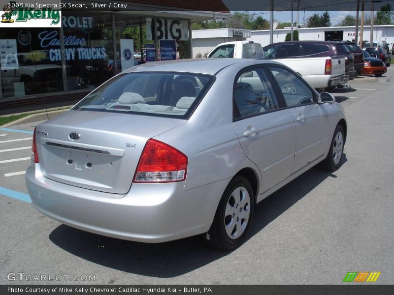 Silver / Gray 2008 Kia Spectra EX Sedan