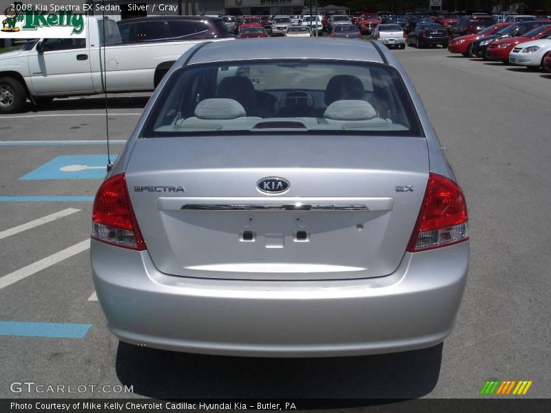 Silver / Gray 2008 Kia Spectra EX Sedan