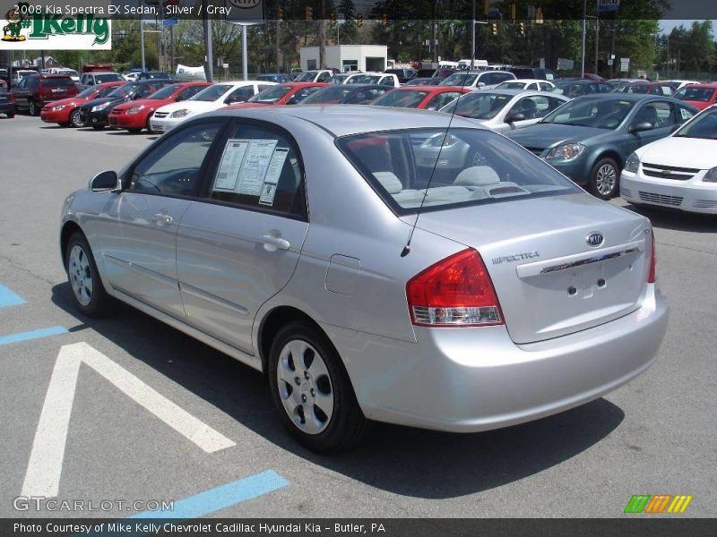Silver / Gray 2008 Kia Spectra EX Sedan