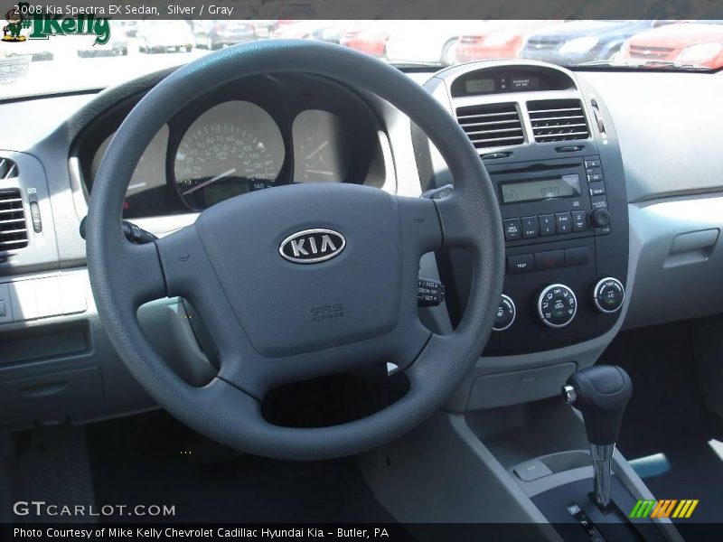 Silver / Gray 2008 Kia Spectra EX Sedan