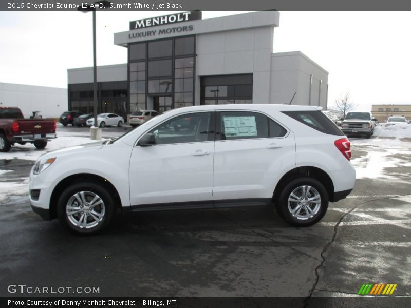 Summit White / Jet Black 2016 Chevrolet Equinox LS AWD