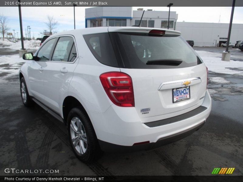 Summit White / Jet Black 2016 Chevrolet Equinox LS AWD