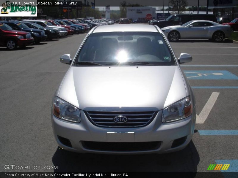 Silver / Gray 2008 Kia Spectra EX Sedan