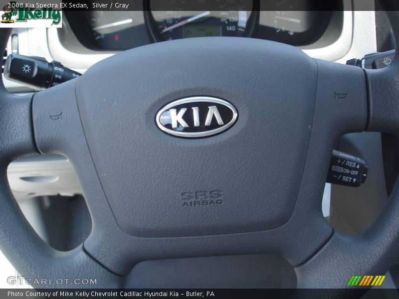 Silver / Gray 2008 Kia Spectra EX Sedan