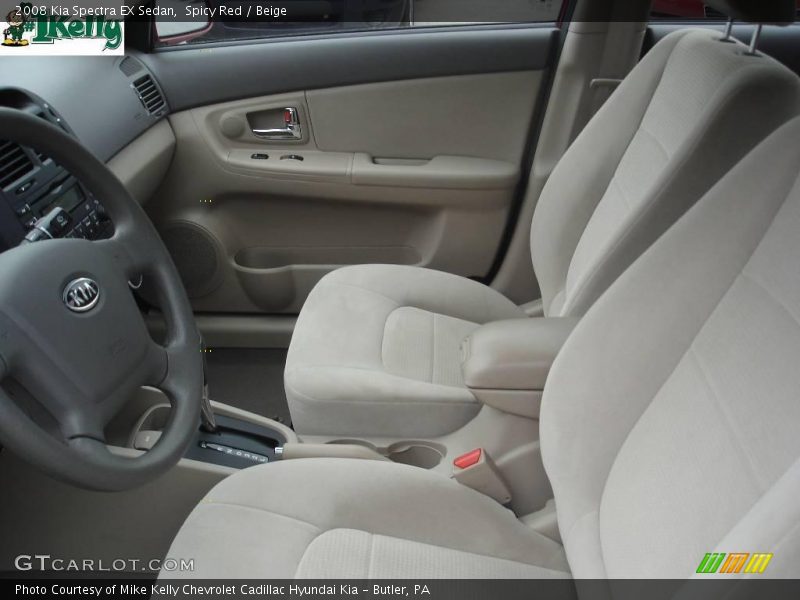 Spicy Red / Beige 2008 Kia Spectra EX Sedan