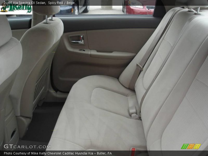 Spicy Red / Beige 2008 Kia Spectra EX Sedan