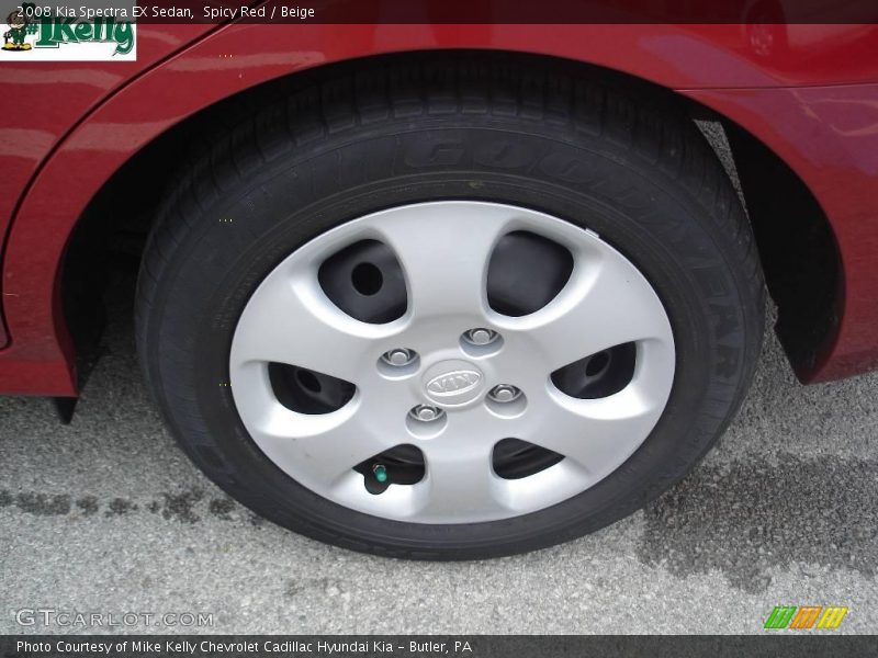 Spicy Red / Beige 2008 Kia Spectra EX Sedan