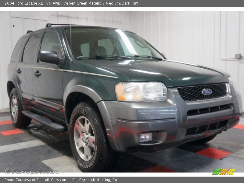 Aspen Green Metallic / Medium/Dark Flint 2004 Ford Escape XLT V6 4WD