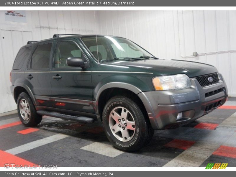 Aspen Green Metallic / Medium/Dark Flint 2004 Ford Escape XLT V6 4WD