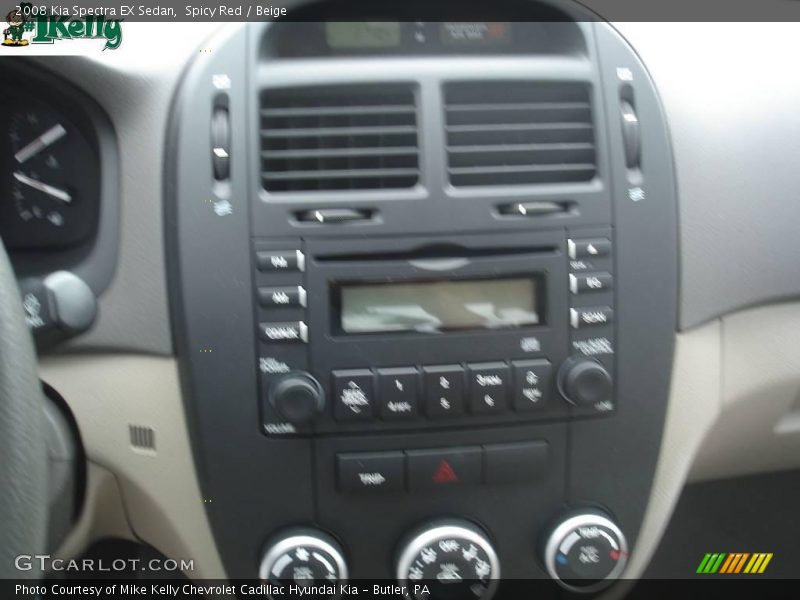 Spicy Red / Beige 2008 Kia Spectra EX Sedan