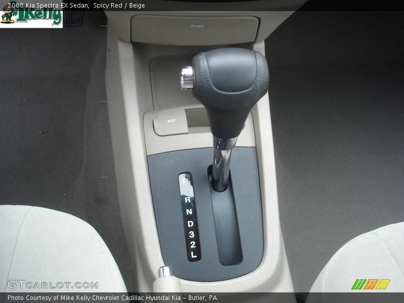 Spicy Red / Beige 2008 Kia Spectra EX Sedan
