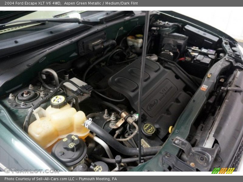 Aspen Green Metallic / Medium/Dark Flint 2004 Ford Escape XLT V6 4WD