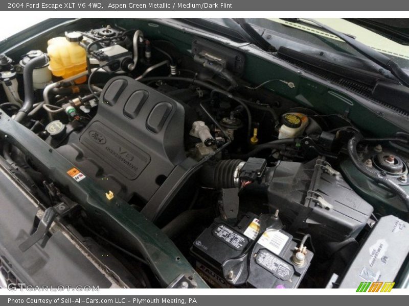 Aspen Green Metallic / Medium/Dark Flint 2004 Ford Escape XLT V6 4WD