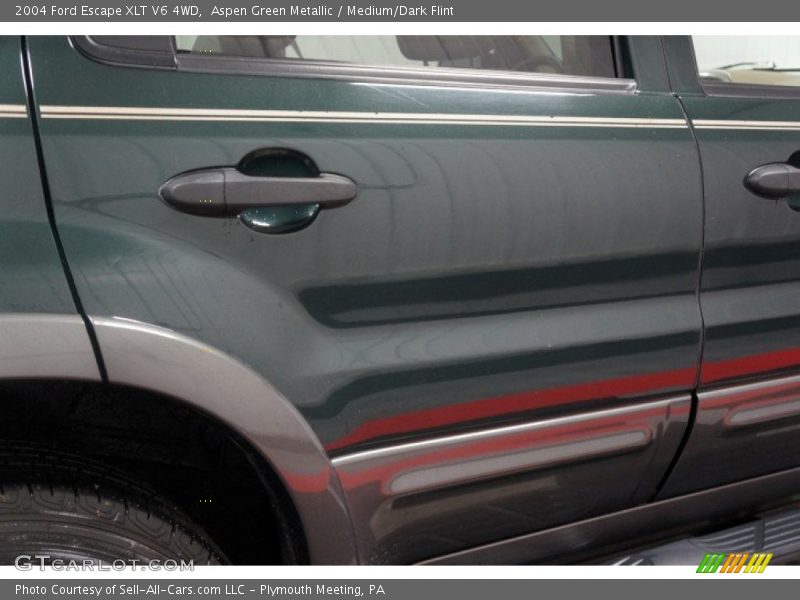 Aspen Green Metallic / Medium/Dark Flint 2004 Ford Escape XLT V6 4WD