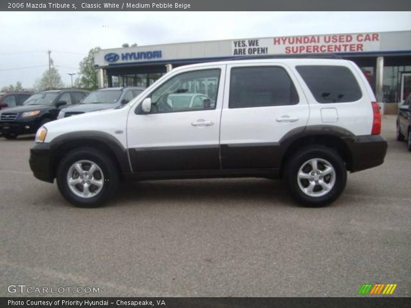 Classic White / Medium Pebble Beige 2006 Mazda Tribute s