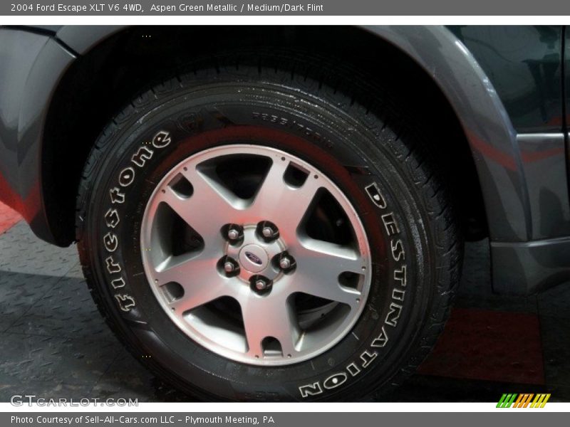 Aspen Green Metallic / Medium/Dark Flint 2004 Ford Escape XLT V6 4WD