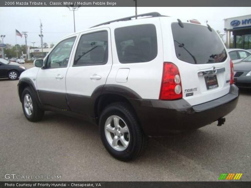 Classic White / Medium Pebble Beige 2006 Mazda Tribute s