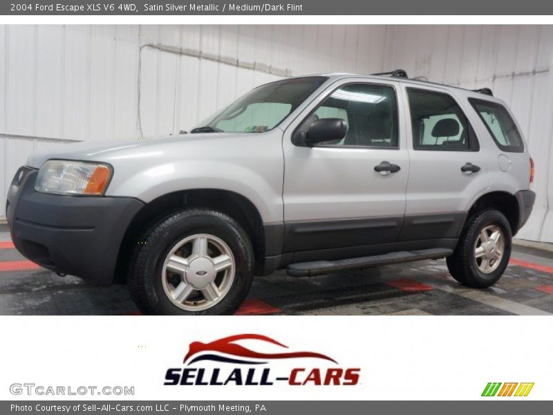 Satin Silver Metallic / Medium/Dark Flint 2004 Ford Escape XLS V6 4WD