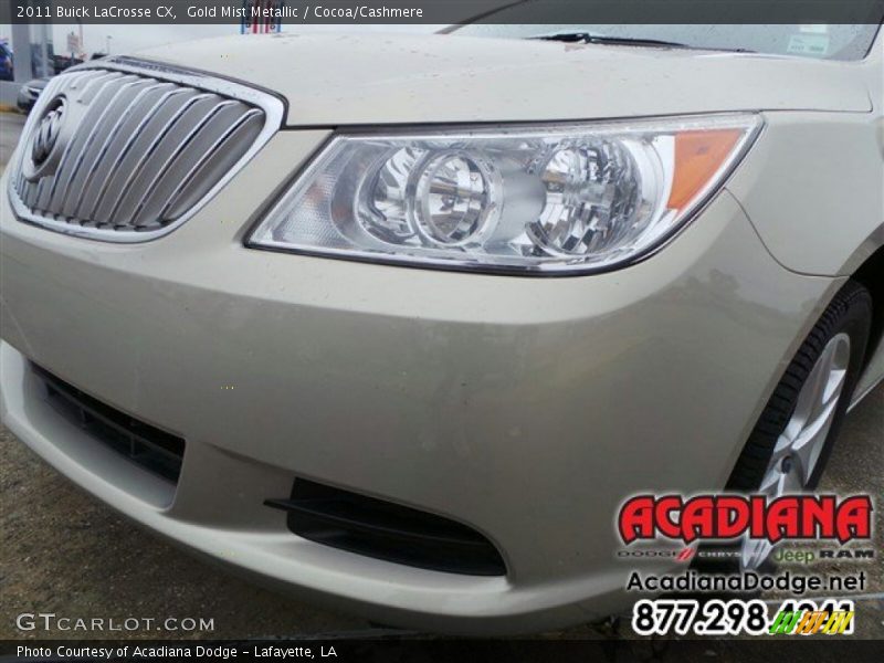 Gold Mist Metallic / Cocoa/Cashmere 2011 Buick LaCrosse CX