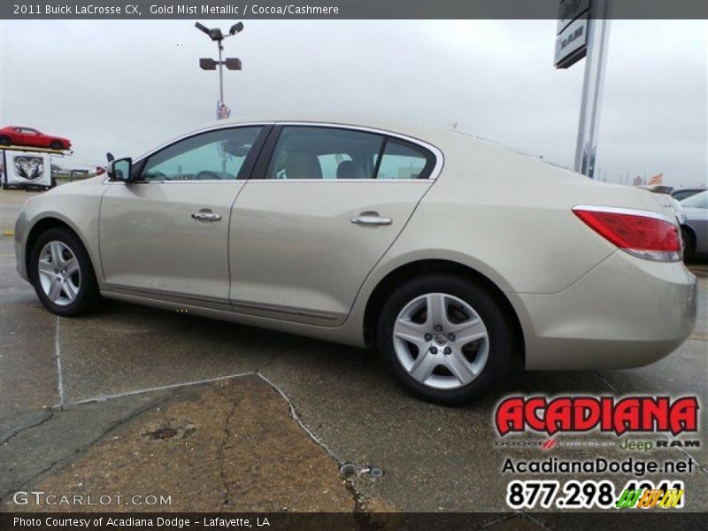 Gold Mist Metallic / Cocoa/Cashmere 2011 Buick LaCrosse CX