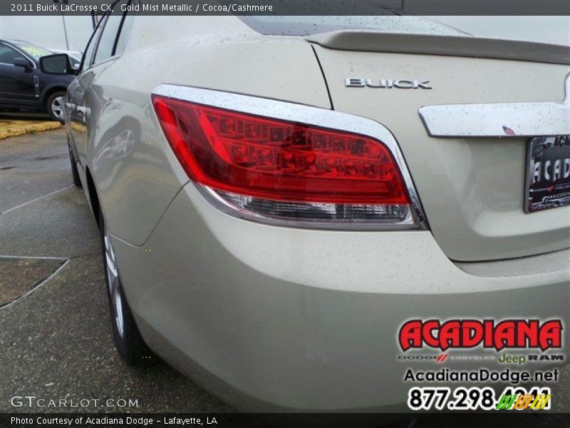 Gold Mist Metallic / Cocoa/Cashmere 2011 Buick LaCrosse CX