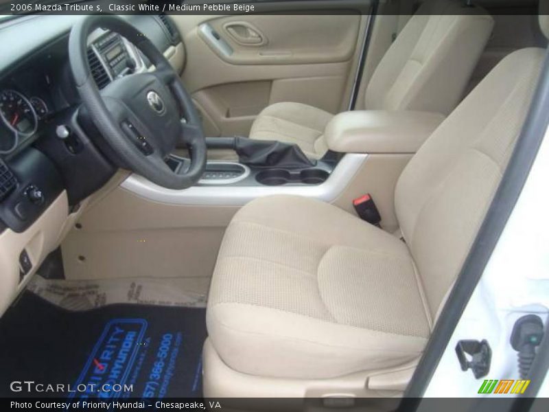 Classic White / Medium Pebble Beige 2006 Mazda Tribute s