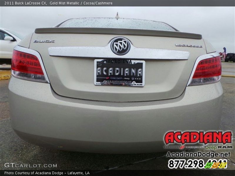 Gold Mist Metallic / Cocoa/Cashmere 2011 Buick LaCrosse CX