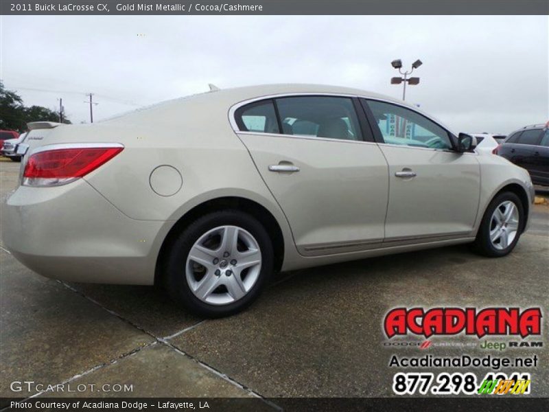 Gold Mist Metallic / Cocoa/Cashmere 2011 Buick LaCrosse CX